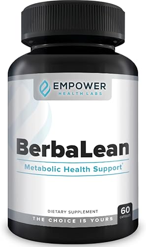Empower Health New BerbaLean - Suplemento de berberina y ácido clorhídrico, apoya el metabolismo saludable y la salud digestiva 60 cápsulas