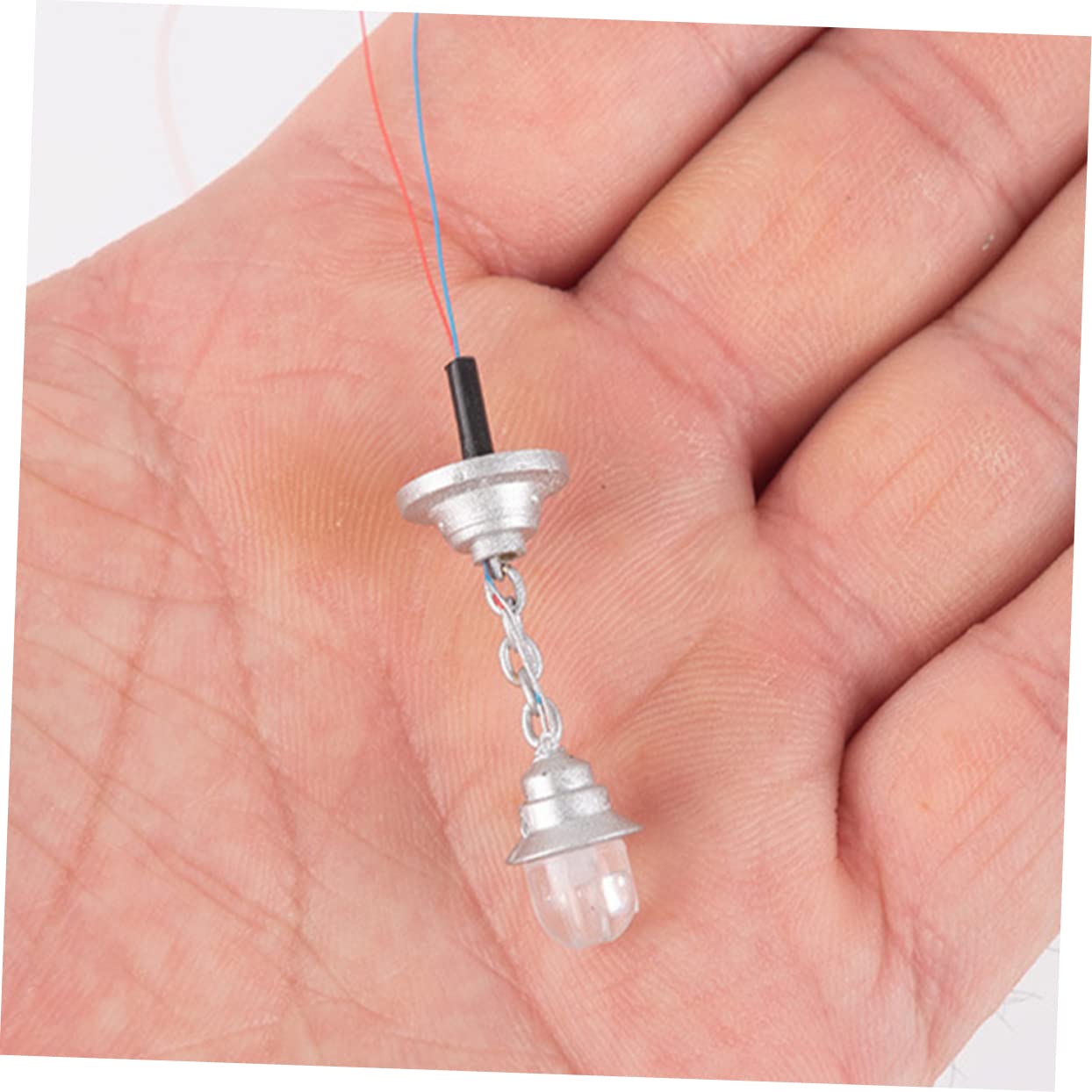 SWOOMEY 2PCS Model Chandelier Dollhouse LED lamp Dollhouse LED Chandelier Miniature Ceiling Light Doll House Mini Chandelier Mini House Decorations Miniature Light Chandelier abs Branches