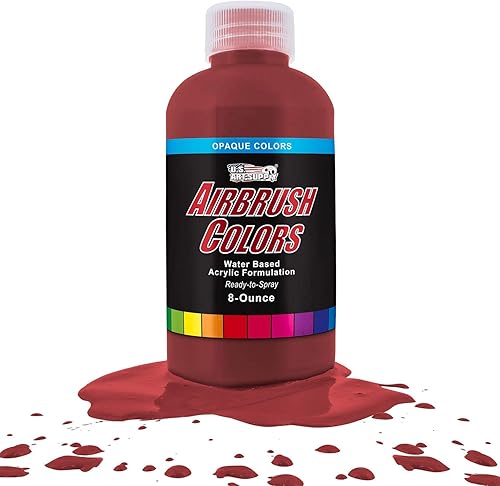 U.S. Art Supply Pintura acrílica opaca roja carmesí, 8 onzas