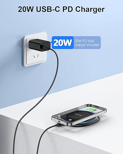 Miniatura 3 de NANAMI Cargador inalámbrico magnético compatible con cargador MagSafe para iPhone 1717 Air16151413 ProPlus, almohadilla de carga inalámbrica rápida