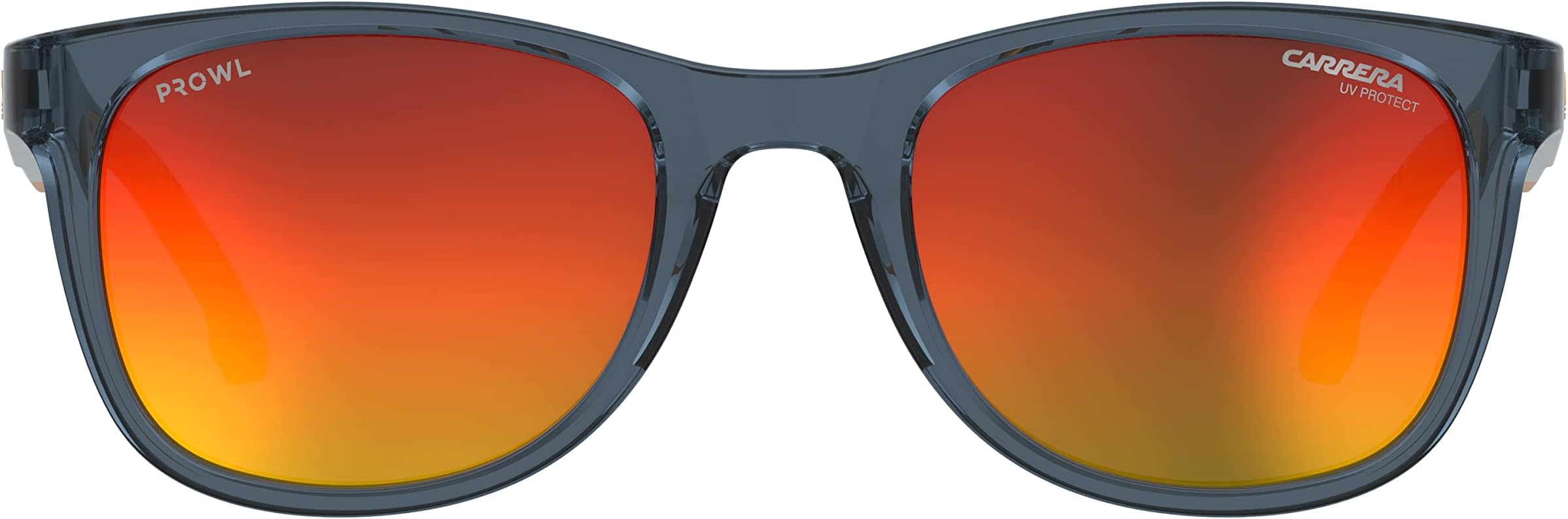 Men's Non-Polarized Metal Red Lens Glass Rectangular Sunglasses 206276, Red, M