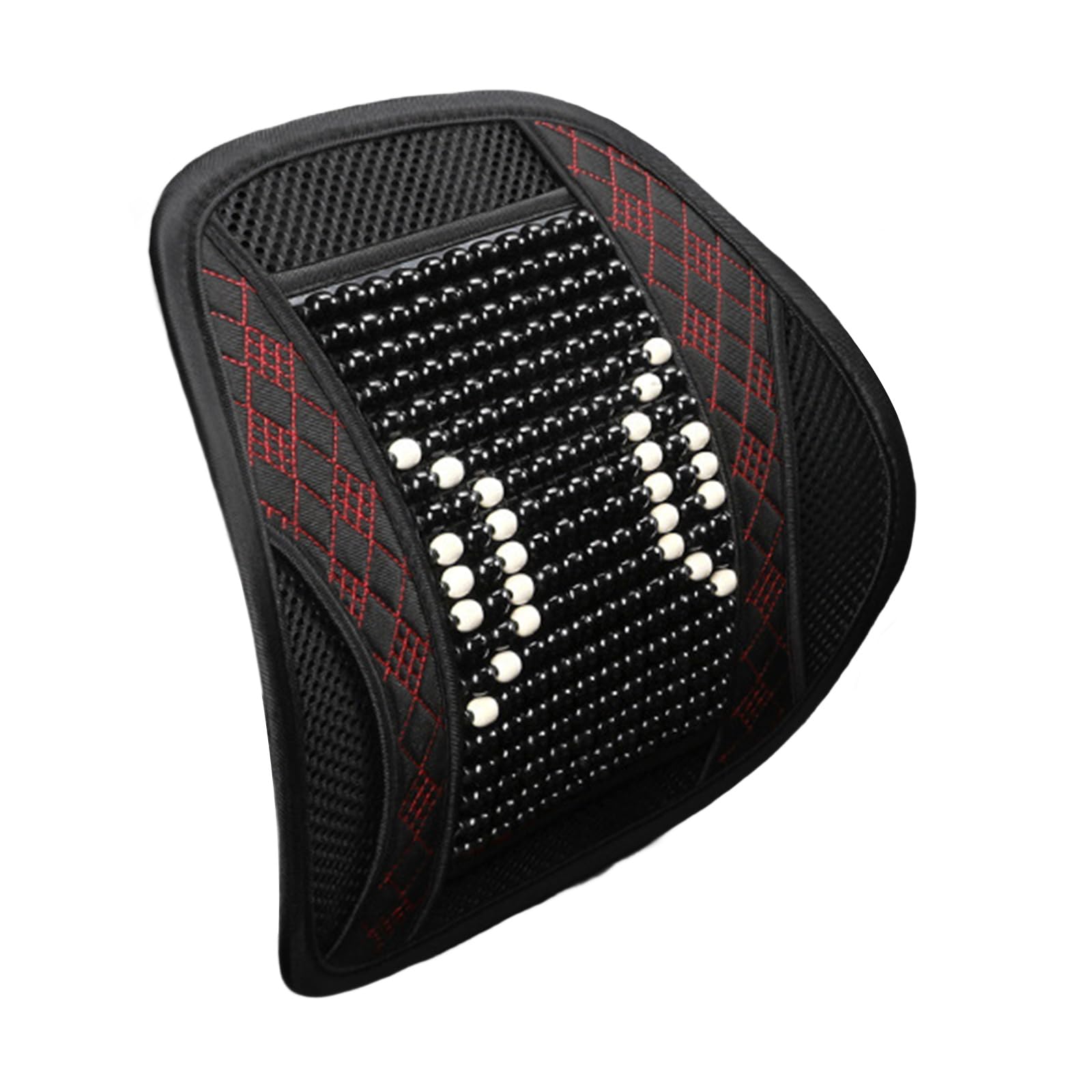 APGLSXY Beaded Seat Covers Lumbar Back Brace Cushion Vehicle Chair Ventilated Cooling Seat Pad Cushion Bead Covers
