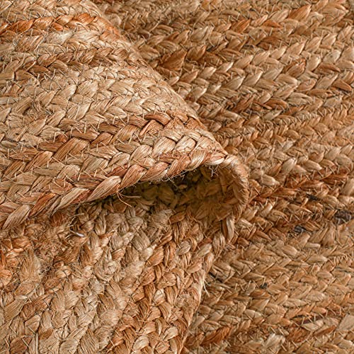 Hausattire Jute Braided Woven Kitchen Runner 2x6 Feet - Natural by Hausattire - Used condition - Image 7