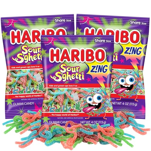 Needzo Sour Spaghetti Gummies, 4 Onzas (Pack de 3) miniatura 1