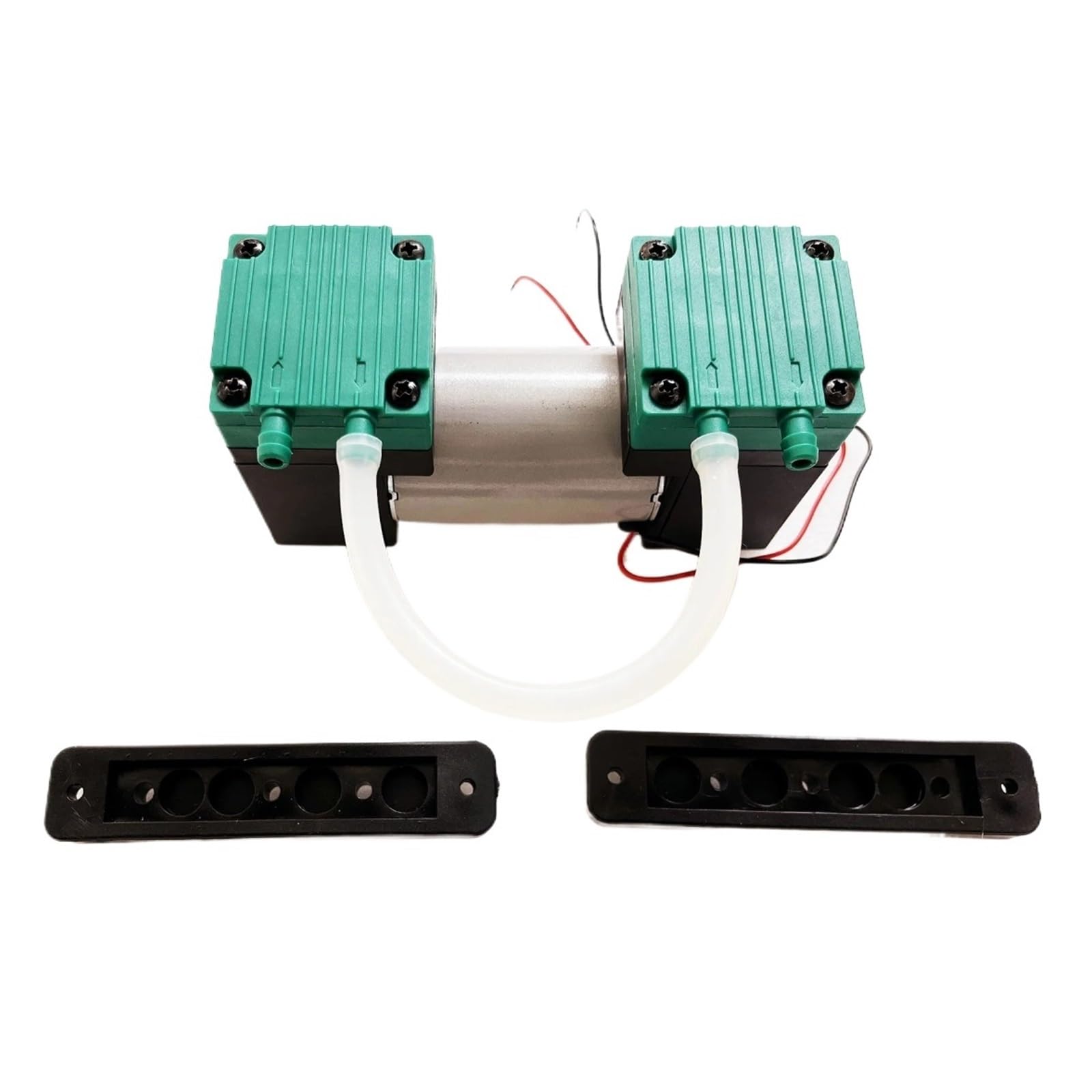 Cczrd 12V 24V Micro Vacuum Pump Electric Silent Small Air Double Heads Diaphragm 20L/Min Smooth Operation Flow Steady Reliable(Sy-020,)