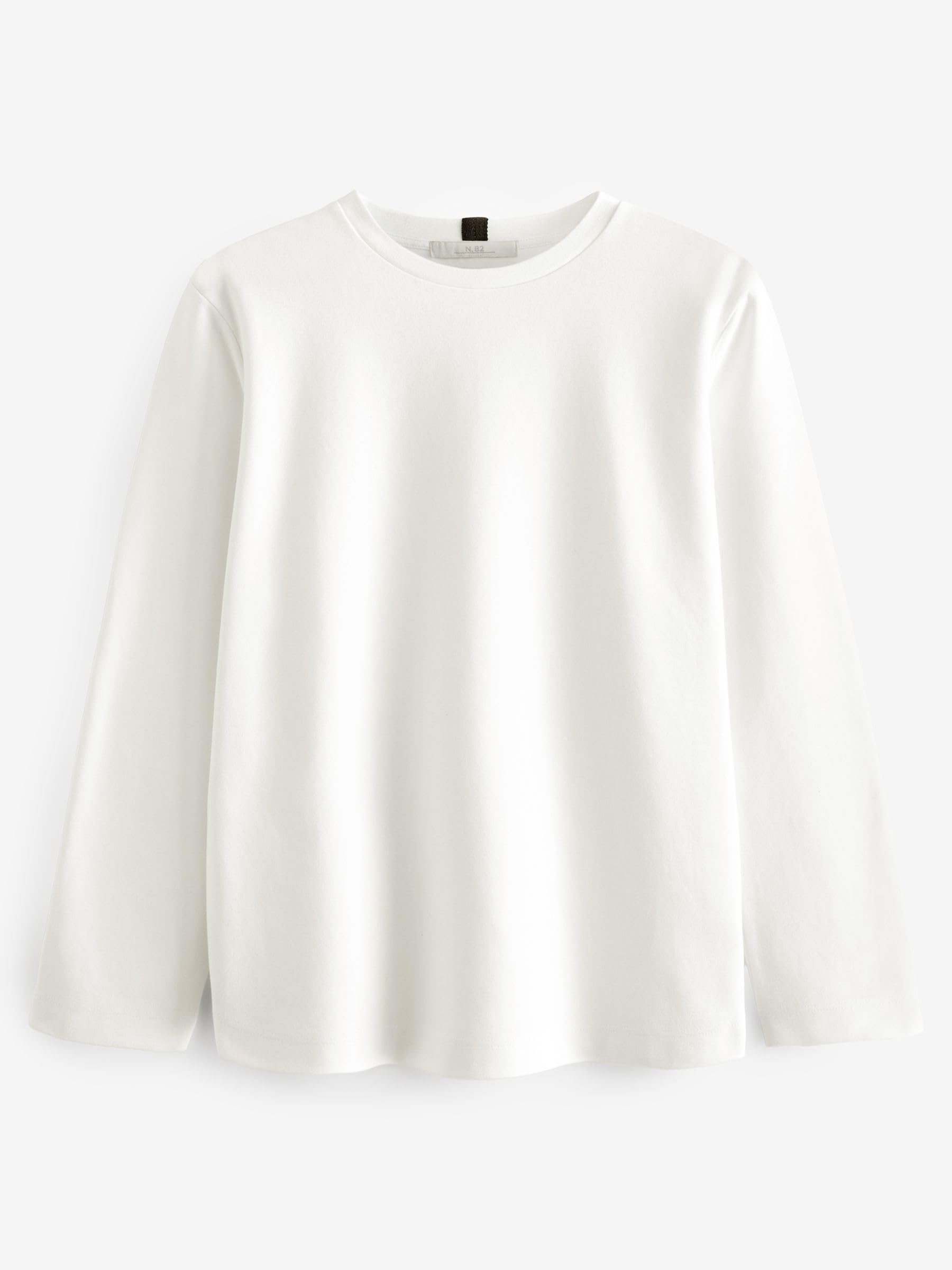 NEXT Femme Lot de 2 t-Shirts Ras du Cou épais à Manches Longues | Coupe standard