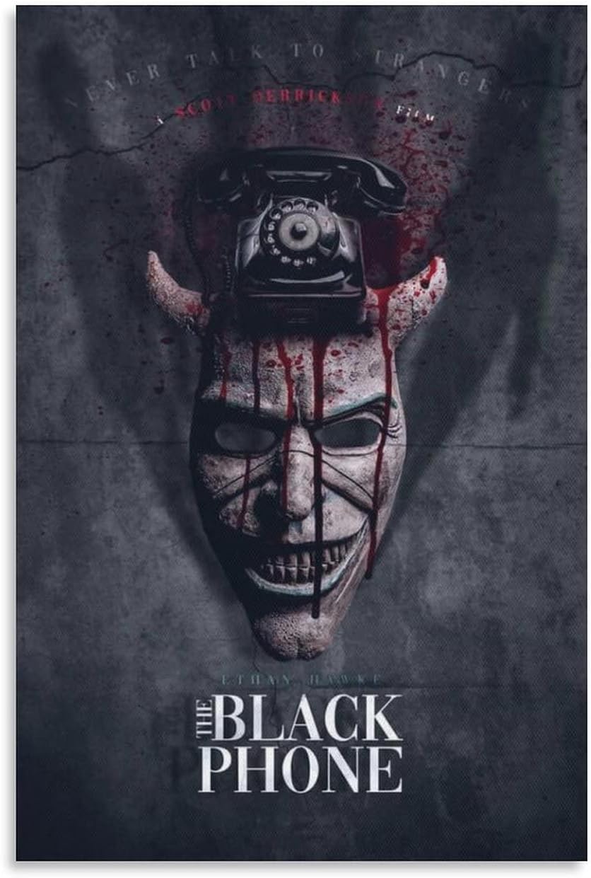PONINI The Black Phone Movie Poster Tv Show Canvas Painting Wall Art Decorative Prints Modern Decor 16x24inch(40x60cm)