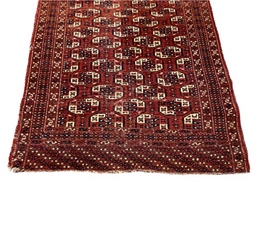 23HomeDesign Antiker turkmanischer Tekke Teppich, Feiner Handgeknüpfter Orientteppich Turkman Tekke Teppich, 177x117 cm – Bild 6