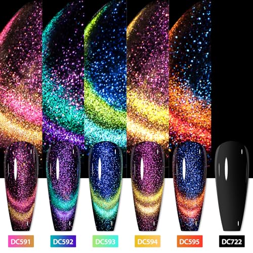 Kit de esmaltes gel MTSSII Cat Eye 9 piezas miniatura 6