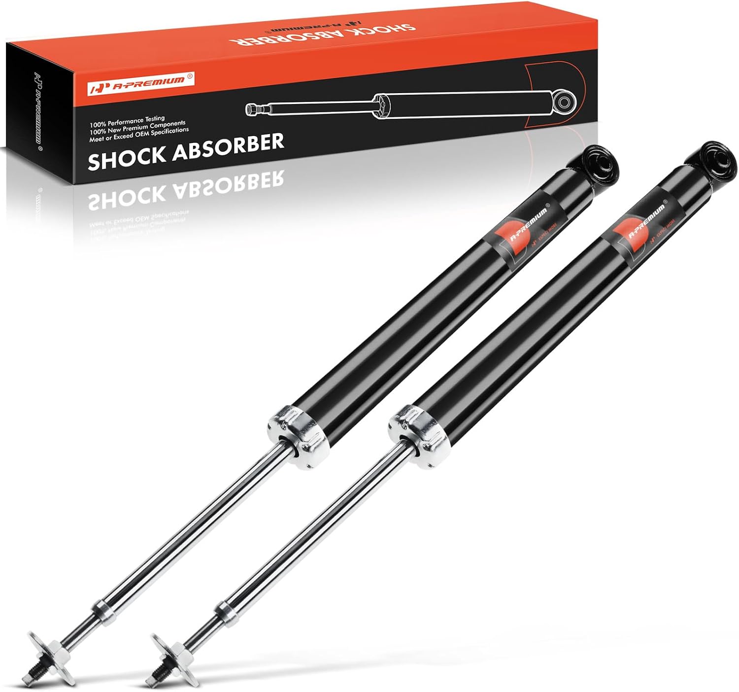 A-Premium Rear Suspension Shock Absorbers Compatible with BMW E83 X3 2004-2010, 2-PC Set