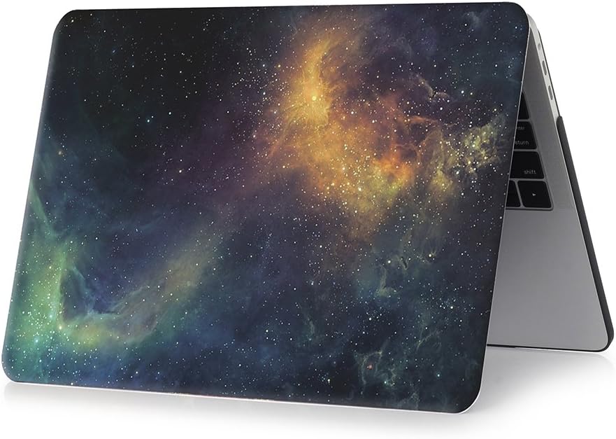 for MacBook Pro 13 inch Case 2019 2018 2017 2016 Release A2159 A1989 A1988 A1706 A1708, Exquisite Finish Plastic Hard Shell Case Only Compatible with MacBook Pro 13 Touch Bar, Starry Green