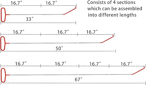 Miniatura 3 de Juego de herramientas de 18 piezas, herramienta de largo alcance de 67 pulgadas, herramienta de emergencia, herramientas manuales y hogar