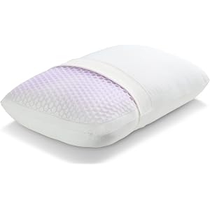 Purple GridCloud Pillow – Down-Alternative Pillow, GelFlex® Grid for Soft Support & Pressure Relief for Side Sleepers– Always-Fluffy Silicone-Coated Fill– Breathable Moisture-Wicking Cover - Standard