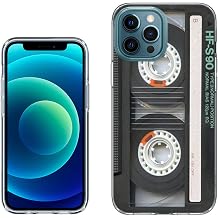 [Cassette Tape] Compatible for Apple iPhone 12/iPhone 12 Pro6.1in Clear Shockproof Rugged TPU Phone Cover case
