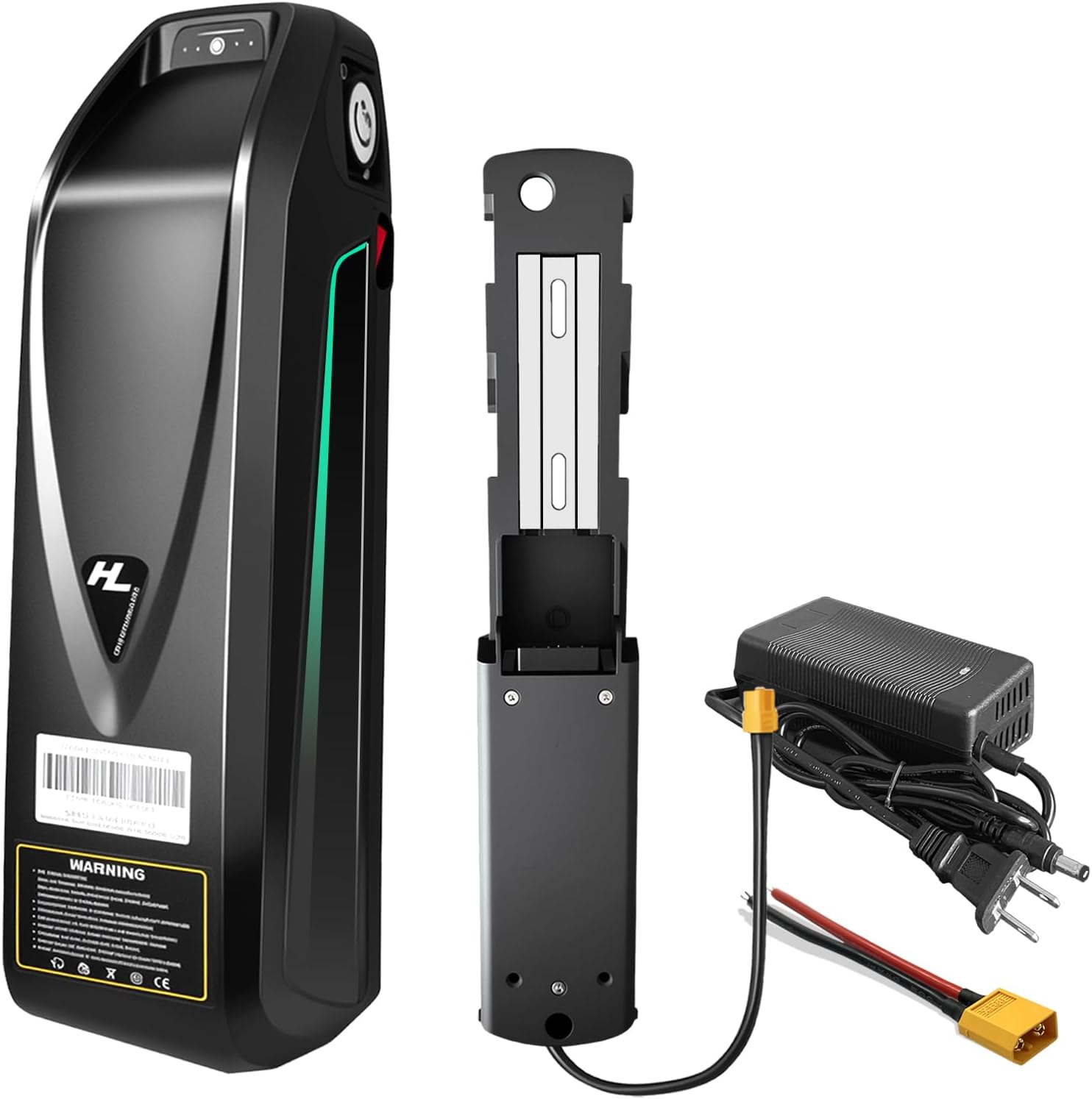 Upgraded 48V Lithium ebike Battery 12Ah/20Ah,for 100W-1500W Electric Bicycles, E-Motorcycles and DIY Projects Built in 30ABMS, Including Charger, XT60 Connecting Cable and Base(48V12AH)