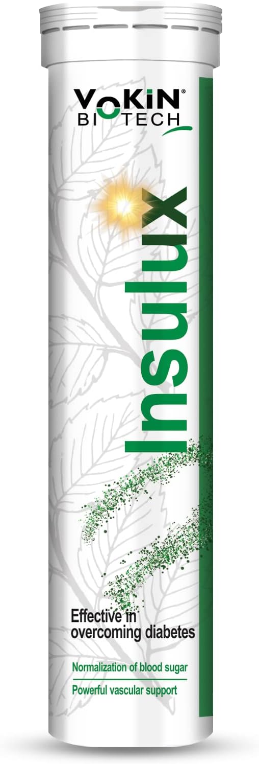 Vokin Biotech Herbal Insulux Gymnema Sylvestre For Endocrine Health and Diabetes Control 20 Effervescent Tablets