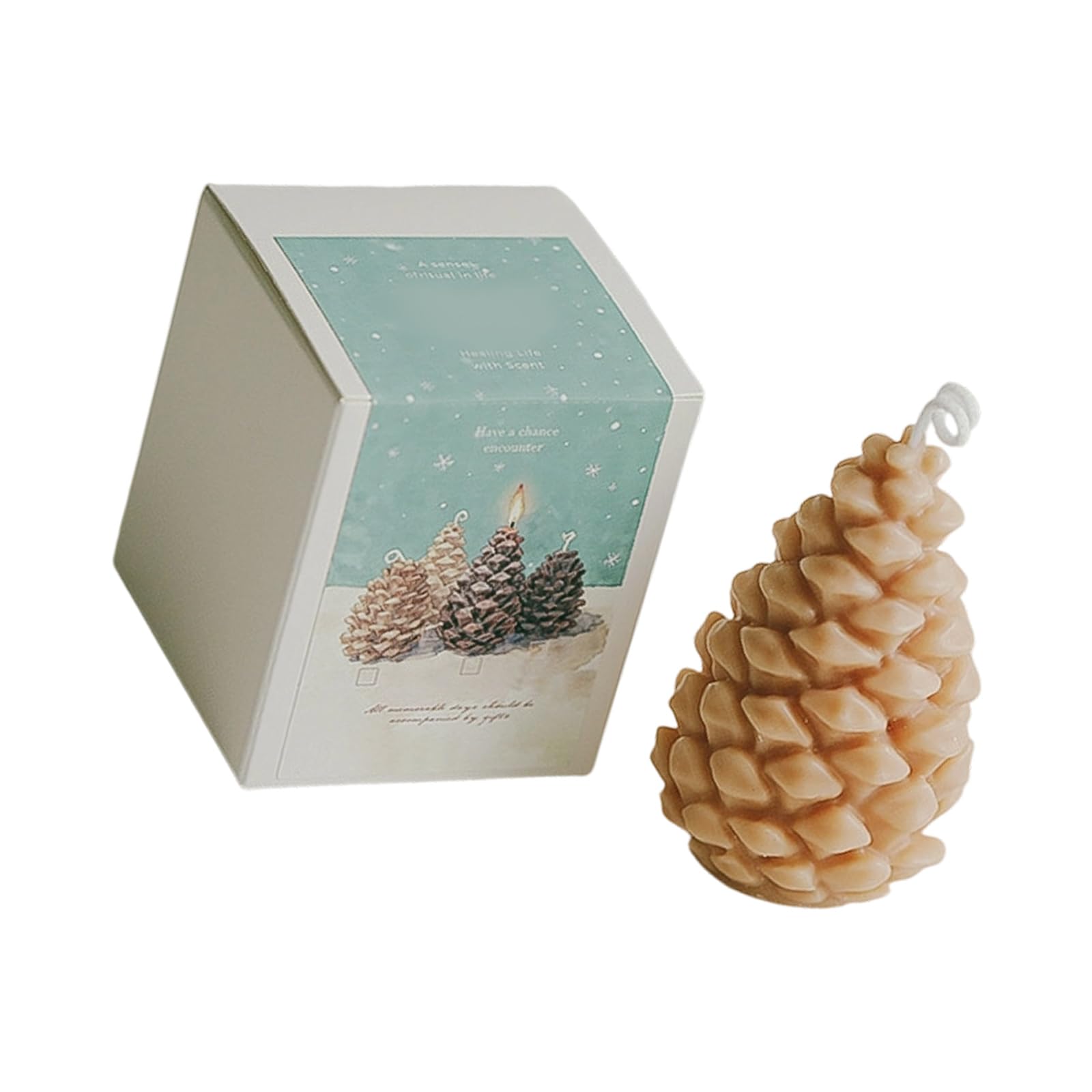 carotoe Festival Pinecone Fragrances Natural Essential Oil Soys Waxes Blend for Seasonal Decoration Table Centerpiece Christmas Party Supplies