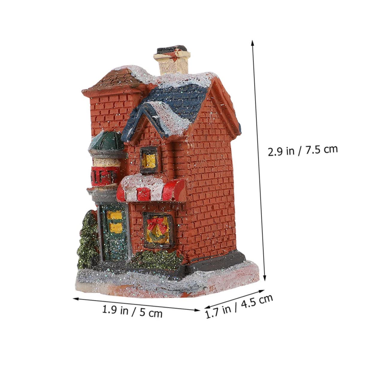 Garneck 2 Set Piccola Casa Luminosa Natale Ornamenti Decorazione Porta Bedroom Decoration Casette Natalizie Casa Natalizia Decorazioni Natalizie Accessorio Natalizio Resina 2 Pezzi * 2