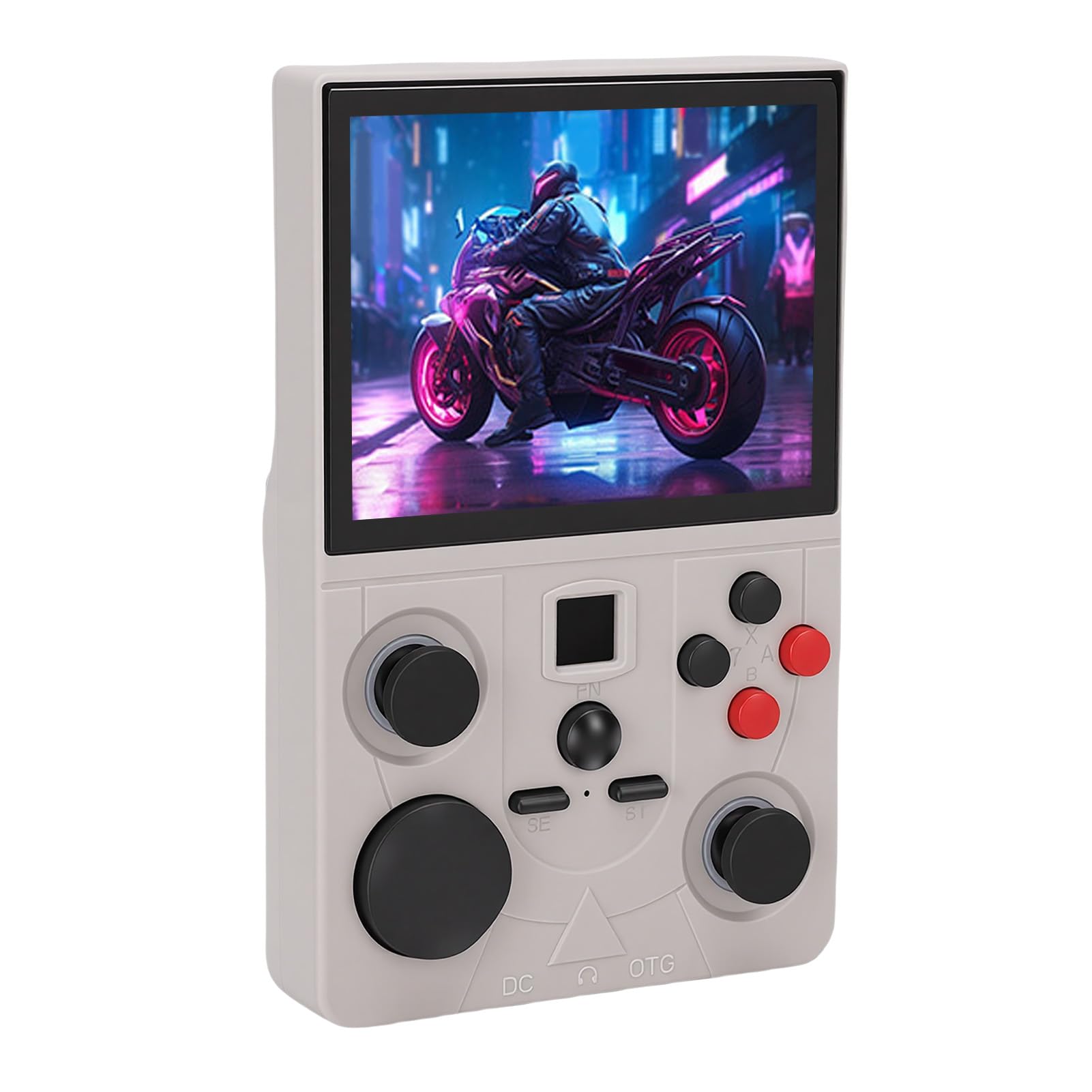 FILFEEL Console di Gioco Portatile retrò con Supporto per Schermo MIPI HD da 3,5 Pollici Dual Joystick Console per Emulatore di Videogiochi Portatile con Batteria da 4000 MAh (64G)