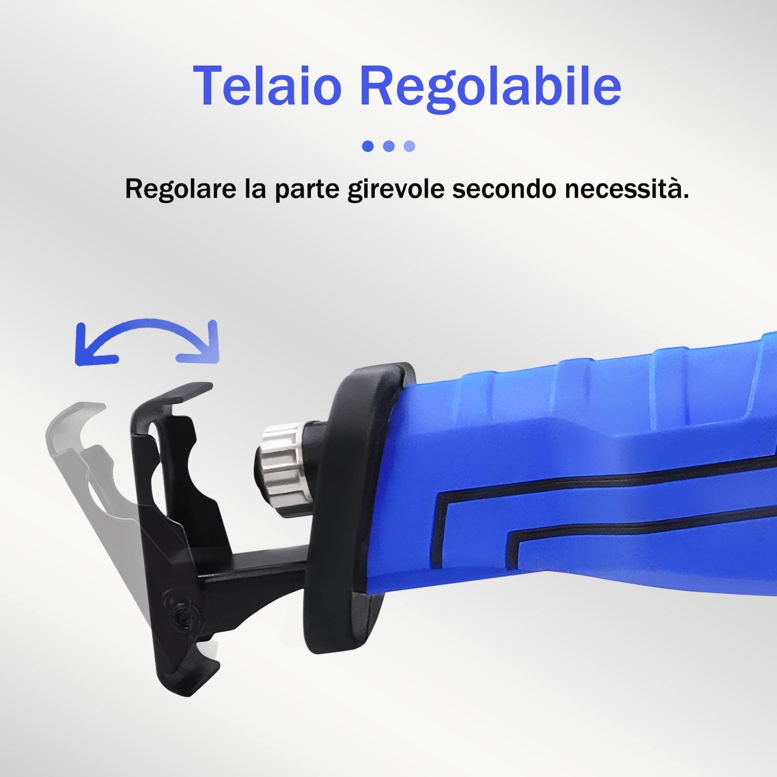Seghetto a Gattuccio Elettrica Alternativa Con Sega a Taglio Manuale In Metallo In Legno a 5 Pale Sega a Velocità Variabile a Velocità Variabile Da 2700spm