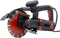 VicSec K1908 8" 4800W Electric Concrete Saw Wall Chaser Cutter, 190mm Blade, 71mm Depth for Brick, Granite, Marble, Tile