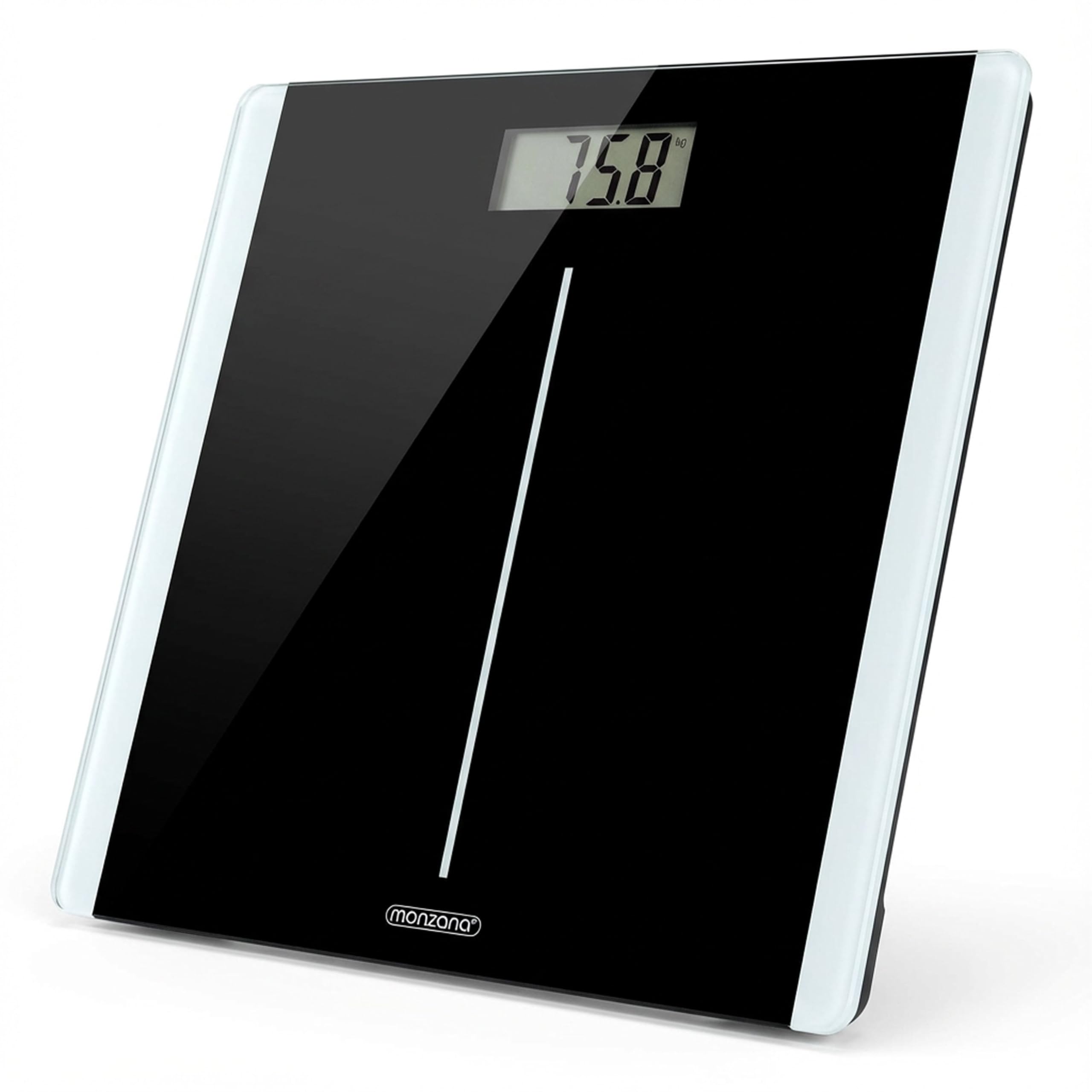 MONZANA Personenwaage Digital Klare LCD Anzeige Große Trittfläche bis 180kg