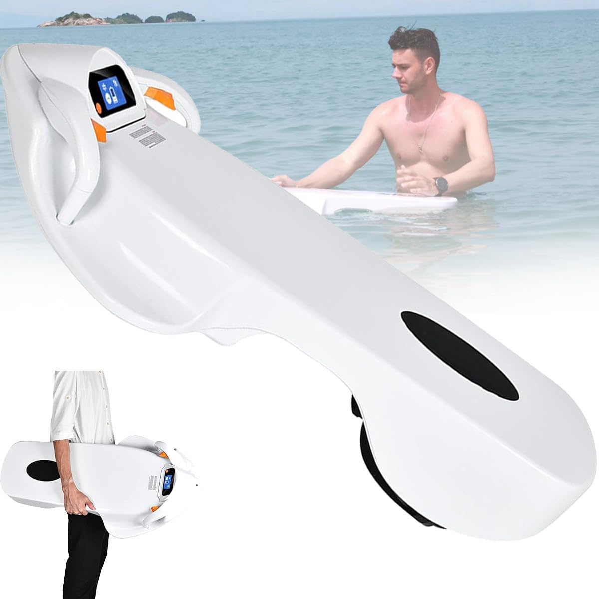 Tabla de surf eléctrica para adultos, 6500 rpm Water Scooter, Endurance Time LCD, para adultos Tabla de surf eléctrica Foil Hydrofoil Surfboard