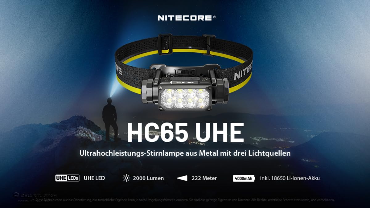Nitecore HC65 UHE (KOPFLAMPE)