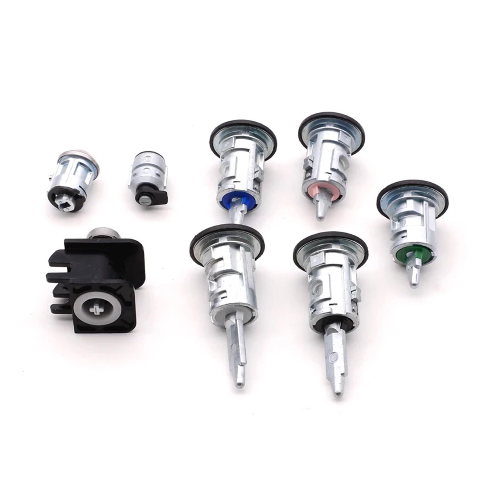 8PCS Set Full Lock Set Car Ignition Switch Left Right Door Lock Trunk Lock,Fit For Ford, TRANSIT CONNECT 2002-2013 2T1AV22050AD System blokady bagażnika tylnego