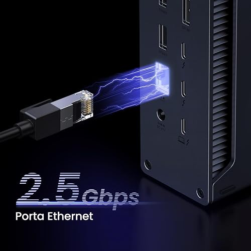 UGREEN Revodok Max 213 Dock Thunderbolt 4 40Gbps Station Accueil 13 en 1 Dual 4K 60Hz Unique 8K 30Hz Écran Extension 90W Charge pour Ordinateur avec USB 10Gbps RJ45 2.5GbE SD TF 3.5mm Audio Port - 6