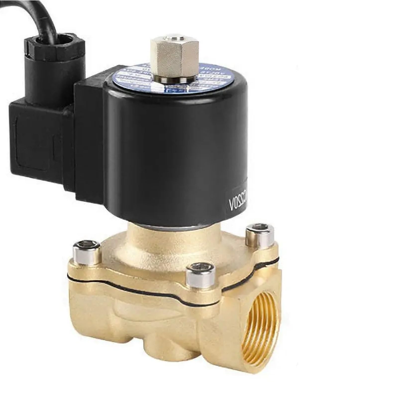3/8" 1/2" 3/4" 1" 1 '' 1-1/4" 2" normalnie otwarte zawory elektromagnetyczne z mosiądzu, wodoszczelny zawór elektromagnetyczny 220 V, 110 V, 24 V, 12 V (230 V AC - uszczelnienie NBR, 3/8