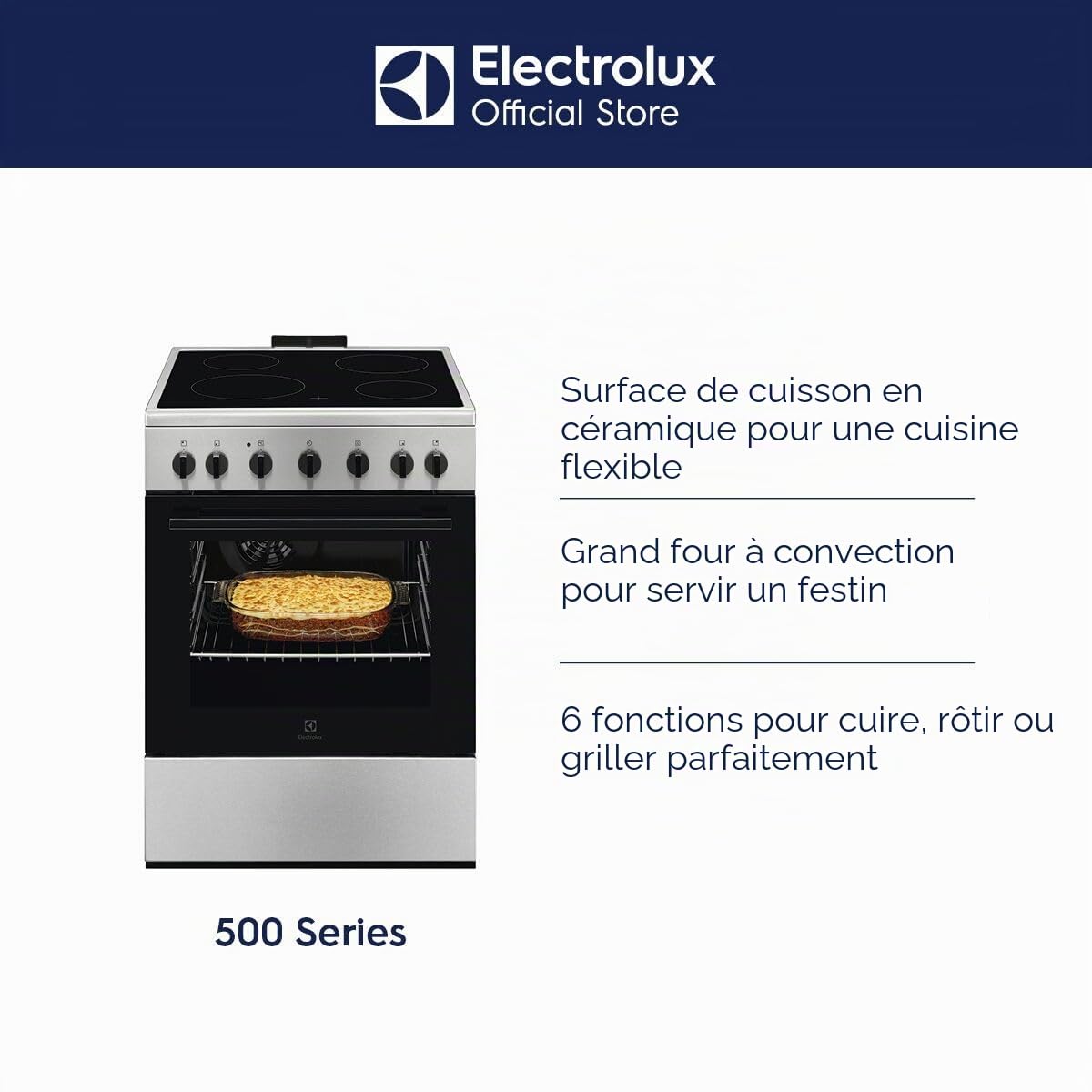 CUCINA 60CM 4ZONE ELETT. F.ELETT.MULTI CL.A INOX