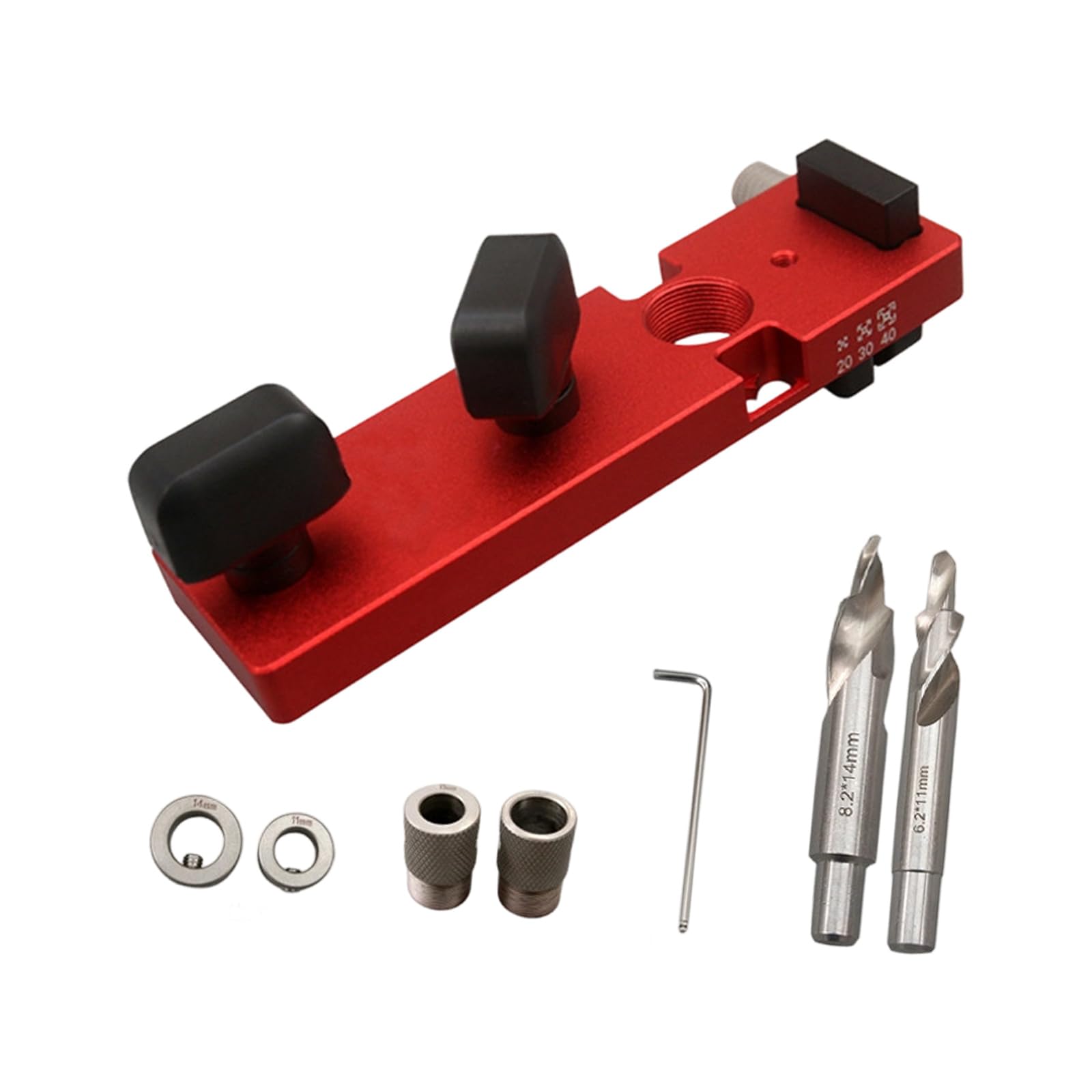 Zepfjhe B Aluminum Profile Drill Guide Punching Locator Single Hole Profile Drill For 2020 3030 4040 Punching Drilling Tool Positioner