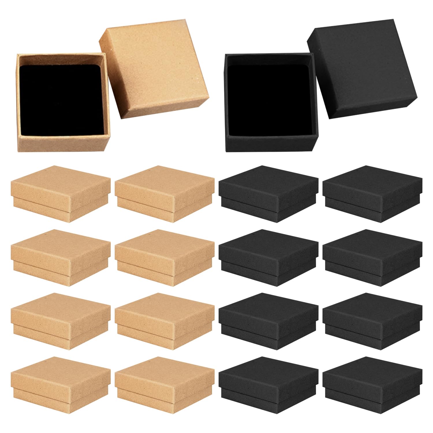16 Pieces Paper Jewelry Boxes, Jewelry Packaging Boxes, Jewelry Gift Boxes, Jewelry Display Boxes, Gift Packaging Supplies