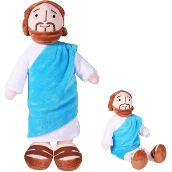 Jesus Doll 33 cm Jesus Cuddly Toy Jesus Plush Figure Blue Christ