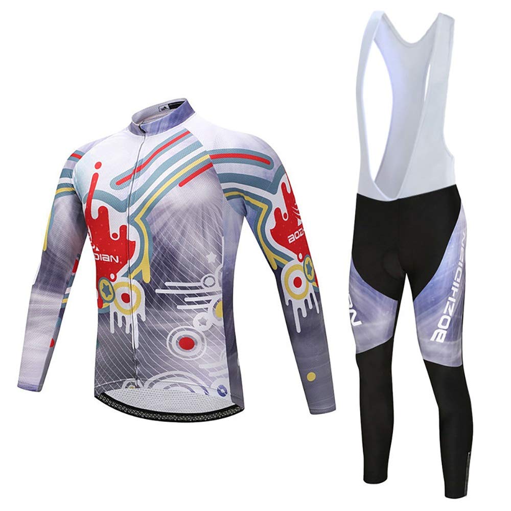 SuDeLLong Women Bike Jersey set Breathable Soft Winter Cycling Long Sleeve Suit With Ergonomic Design (Color : A1, Size : M)