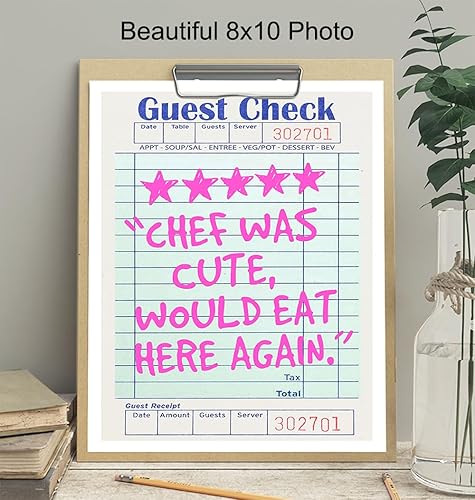 Miniatura 4 de Trendy Kitchen Wall Art & Decor - Preppy Kitchen Wall Decor - Farmhouse Dining room Decorations - Funky funny small Kitchen Decor - Eclectic Pink