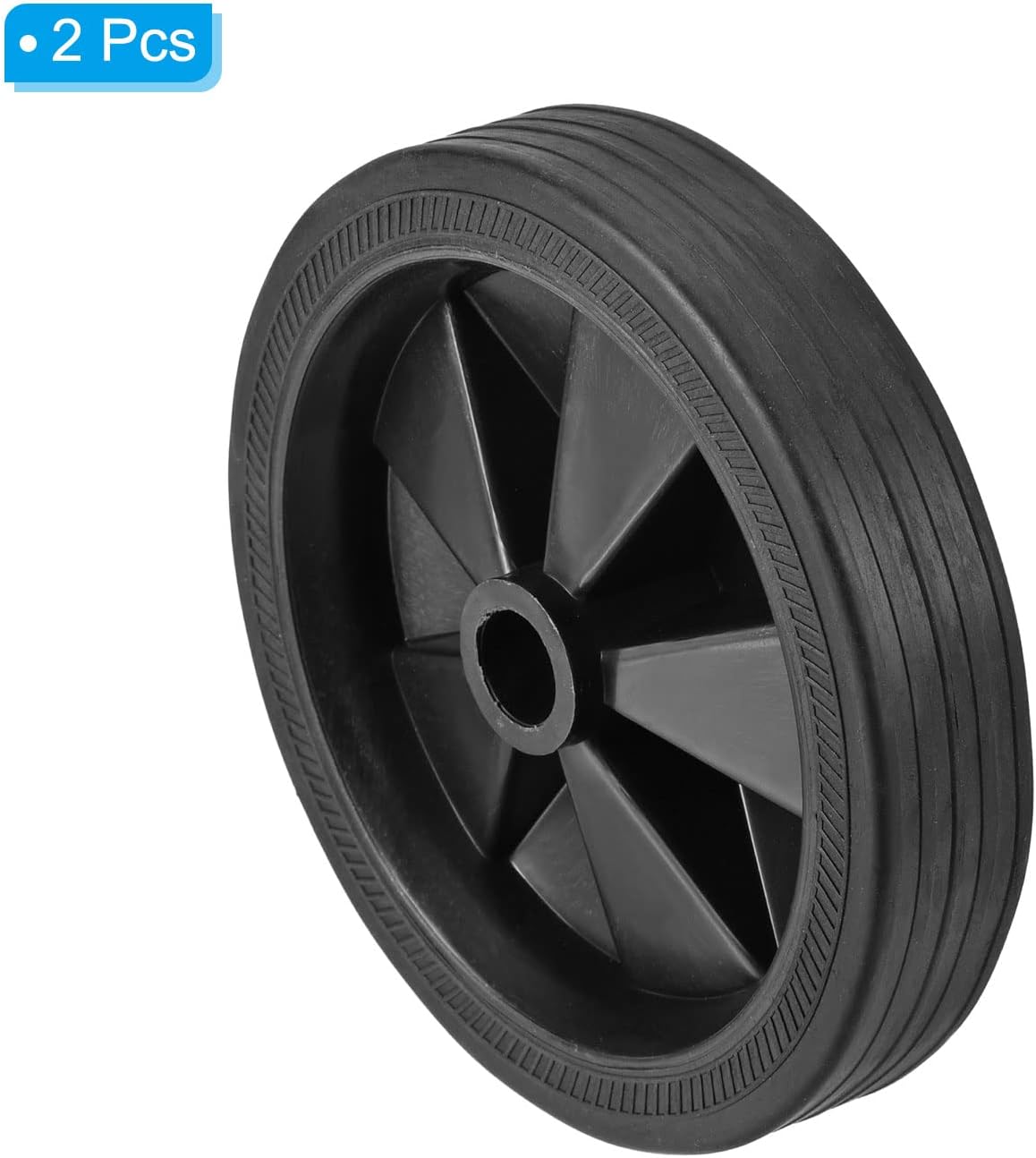 PATIKIL 5.8" Air Compressor Wheels, 2 Pack Universal Air Compressor Wheel Replacement Part with 0.6" Dia. Hole for Easy Mobility