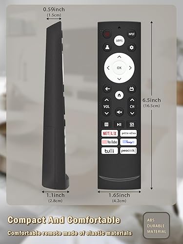 Miniatura 5 de Nuevo control remoto actualizado para Hisense Smart Google TV, ERF3M90H Control remoto de repuesto compatible con Hisense UHD 4K ULED Google TV,