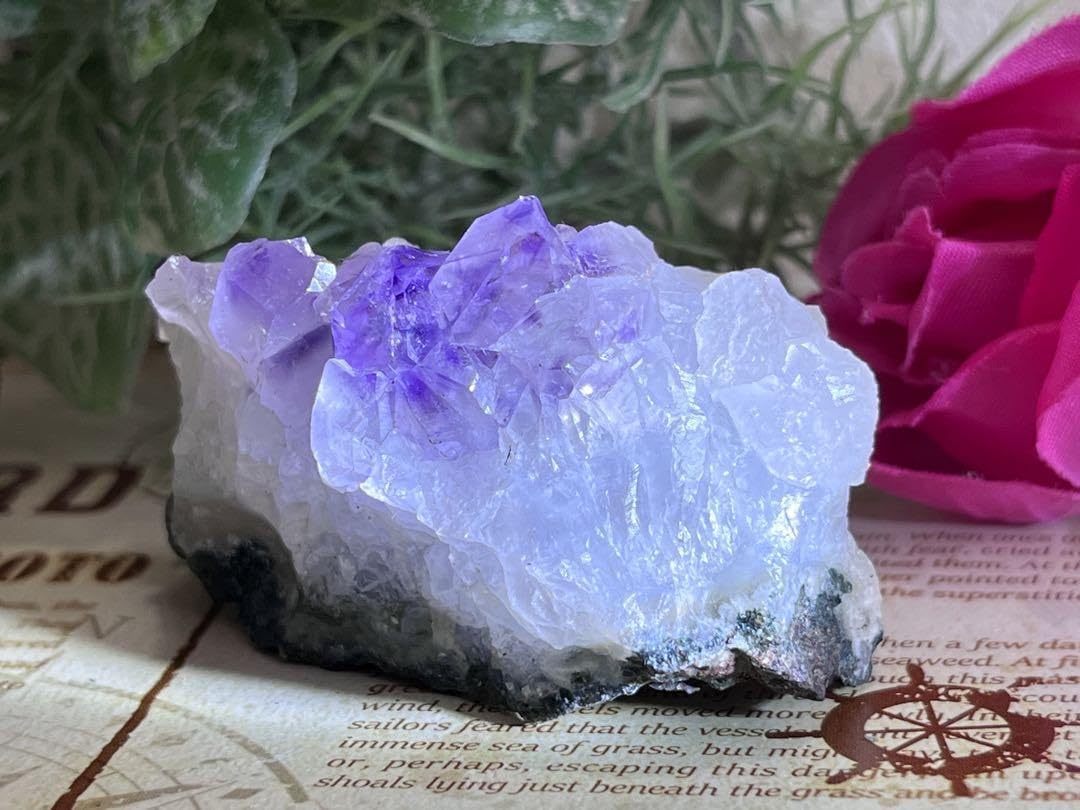カルサイト共生✨アメジスト・クラスター✨ カルサイト共生◎アメジスト クラスター23◇ Amethyst ◇天然石