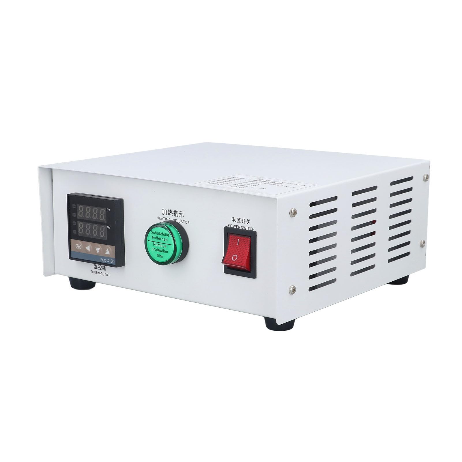 FTVOGUE Controlador de Temperatura PID Caja de Termostato Digital 0-400 ℃ con Sonda para la Máquina de Curado UV de la Plataforma de Calefacción (1M)