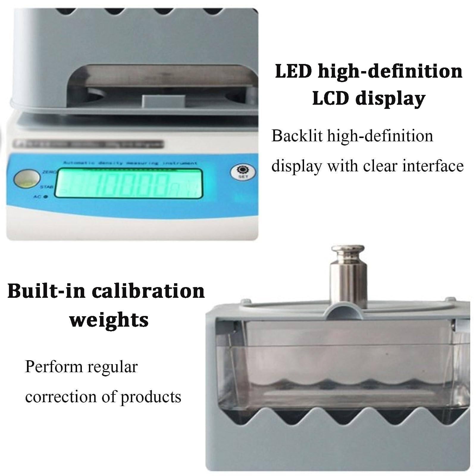 Digitaler Goldreinheitspruefer 300g 600g Elektronischer Dichtemesser Fuer Schmuck Bank Pfandhaus Edelmetall Labor Praezisionswaage Wiegen 0.01g(300g)
