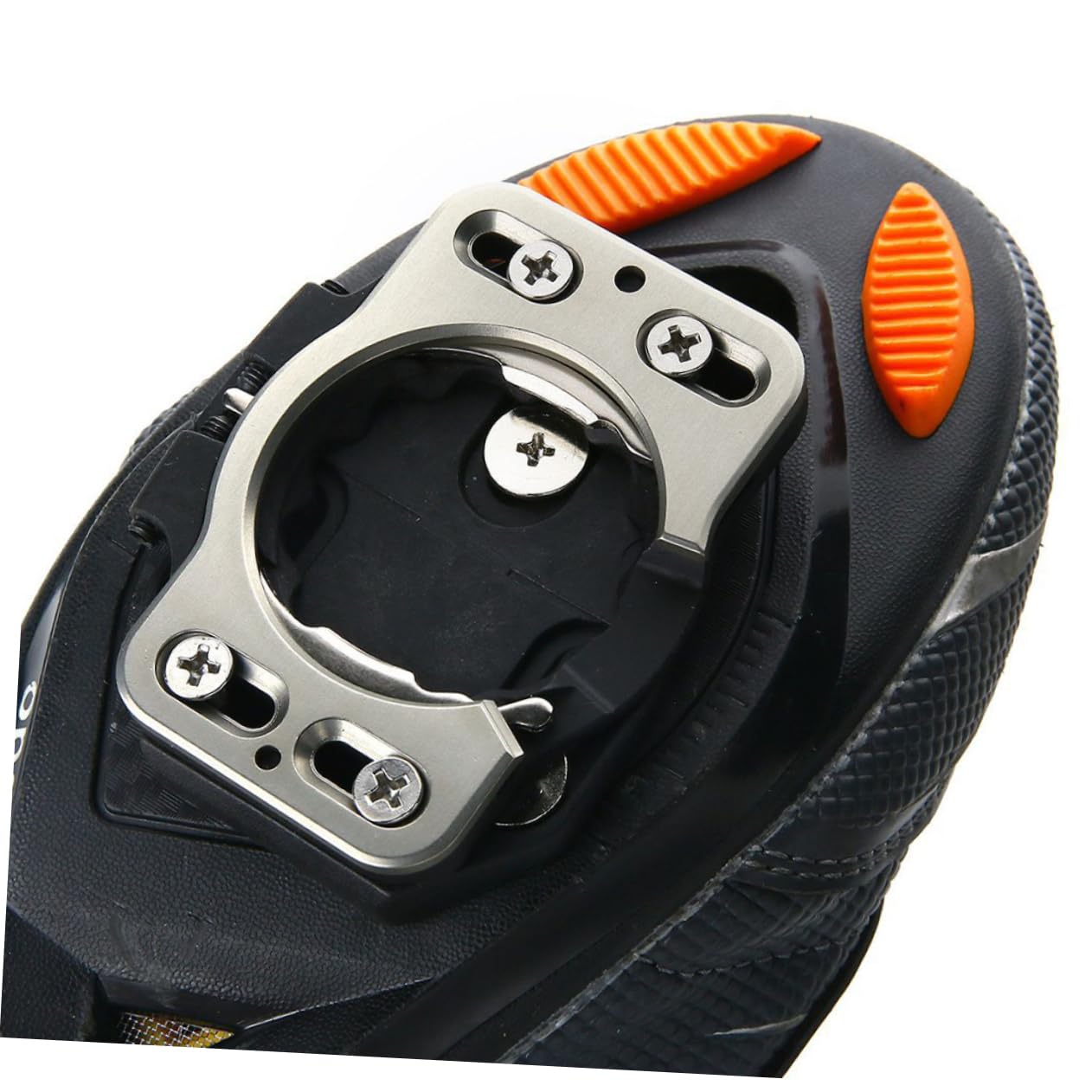 Copripedale Tacchetta Bici Strada 2 Pezzi in Acciaio Inox | Montaggio Rapido, Fit Preciso per Pedale e Scarpe da Ciclismo, Set Compatto per Bici Strada