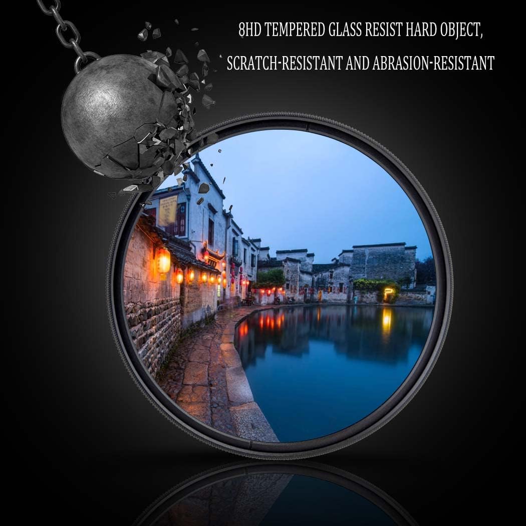 CPL Circular Polarizer Filter 36 Multi-Layer Coated, Ultra-Slim, Reduce Reflection Glare Enhance Contrast HD Optical Glass Polarizer Filter (49mm)