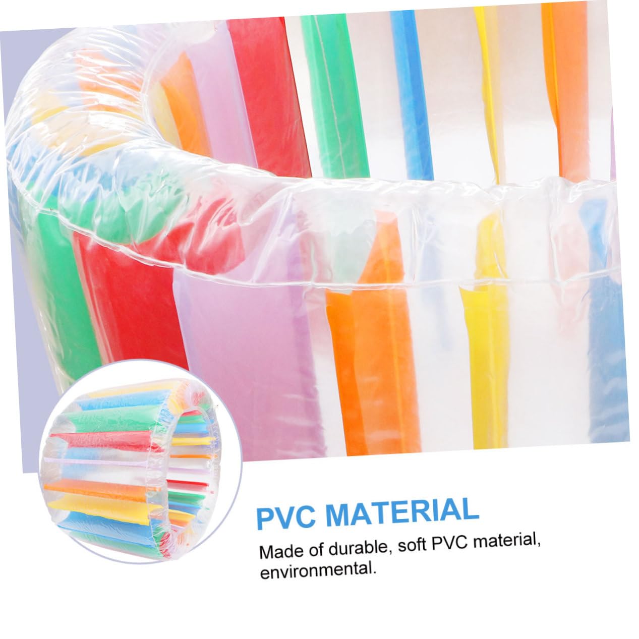 Hohopeti Juguete Inflable de PVC para Piscina y Césped, Rodillo Flotante Colorido y Plegable para Niños y Niñas, Adecuado para Juego Acuático en Interiores y Exteriores