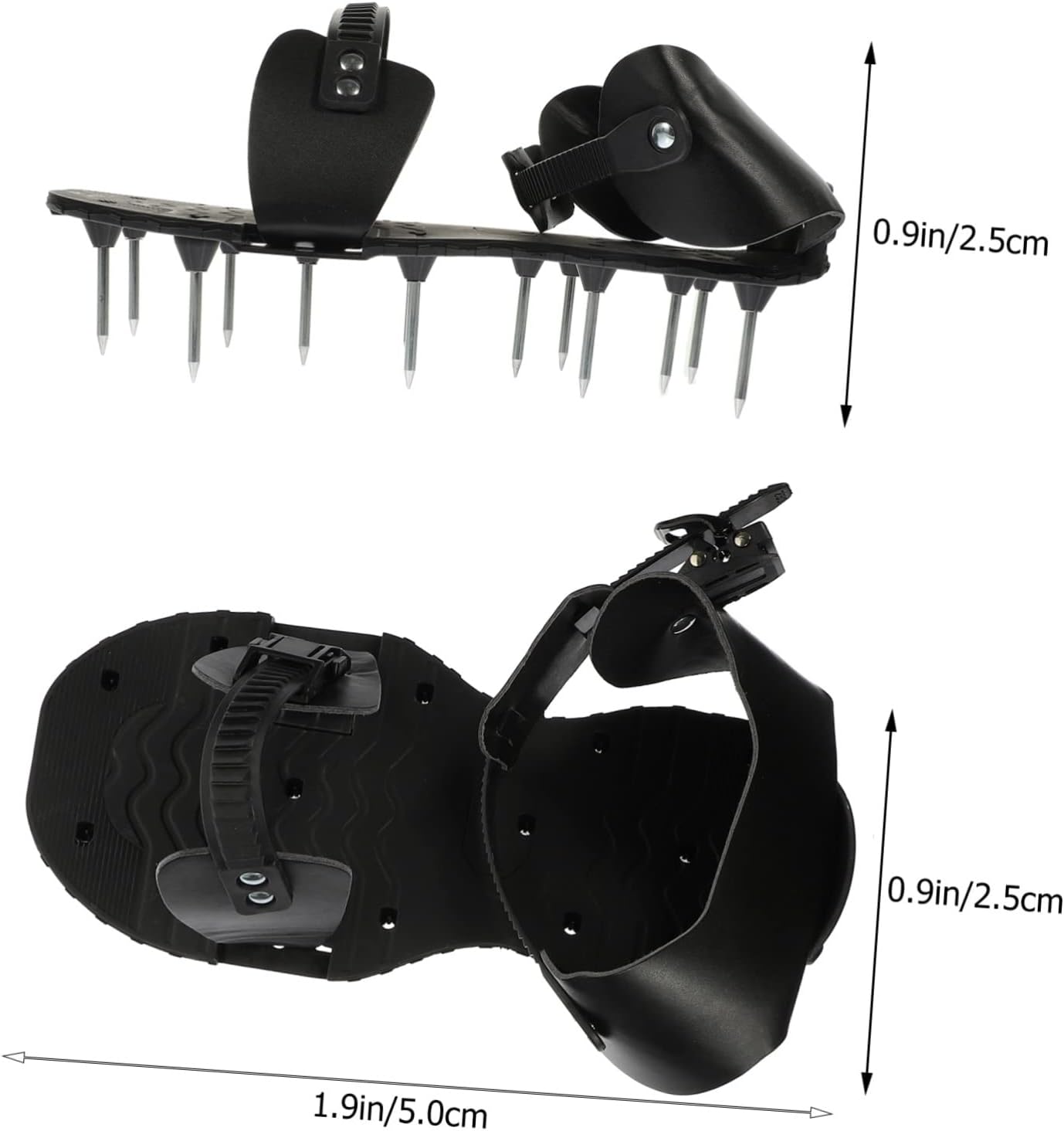 1pair Lawn Aerator Shoes Straps for Care Heavy Duty Spike Sandals for Aerating Soil and Grass for Garden Maintenance