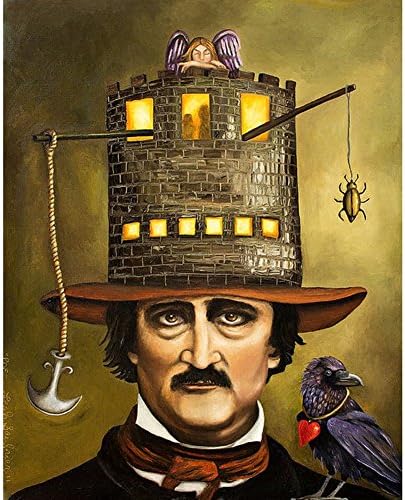 Edgar Allan Poe - Top Hat 24x36 Standard Wall Art Poster