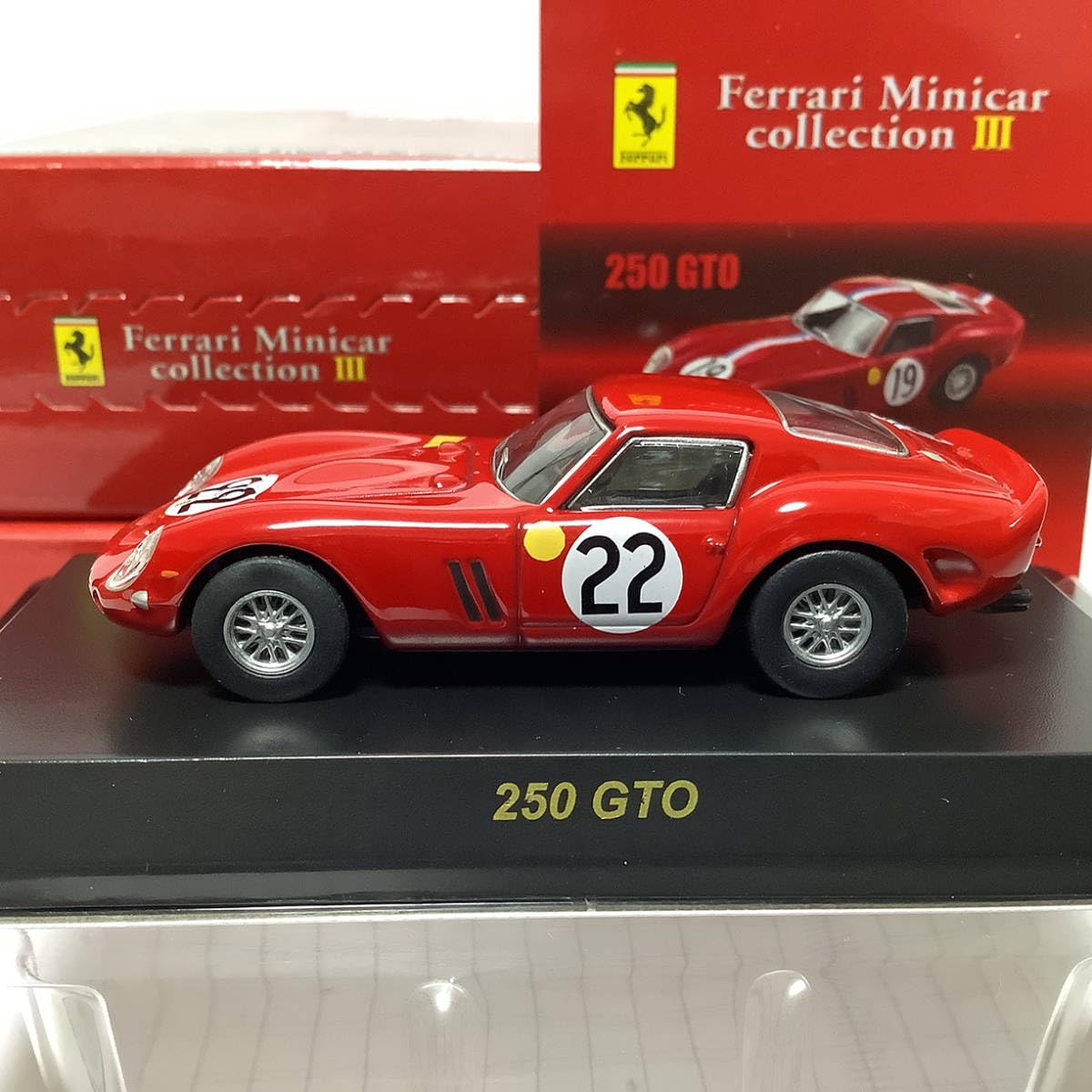 Amazon.co.jp: 1/64 Kyosho Ferrari 250 GTO #22 Red Mini Car