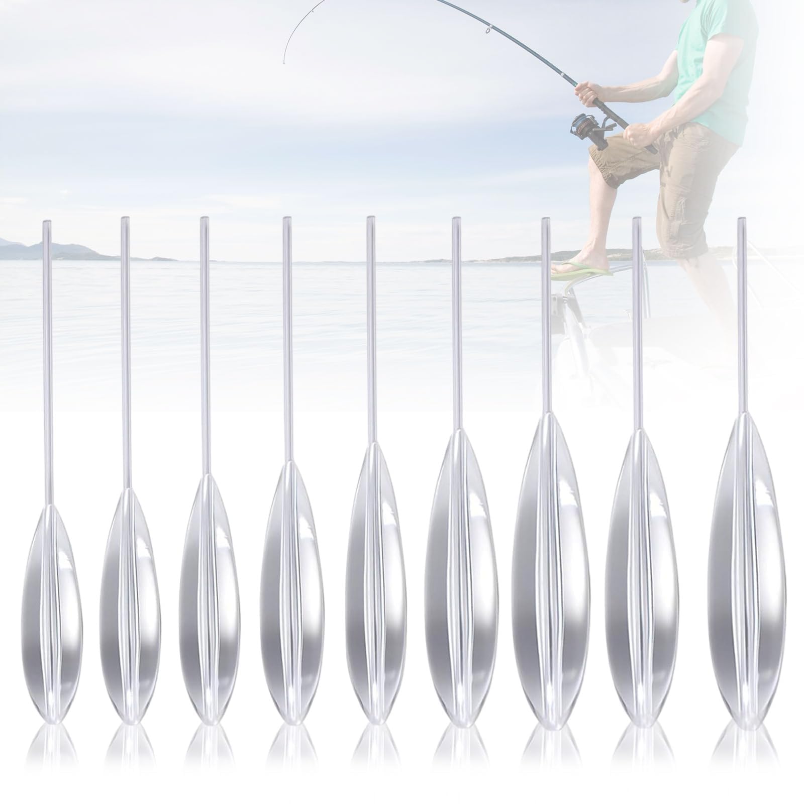 Kit Bombarde da Pesca 9 Pezzi Super Set Pesca Bombarde Semi Affondante, Galleggiante Trota Accessori Pesca Trota