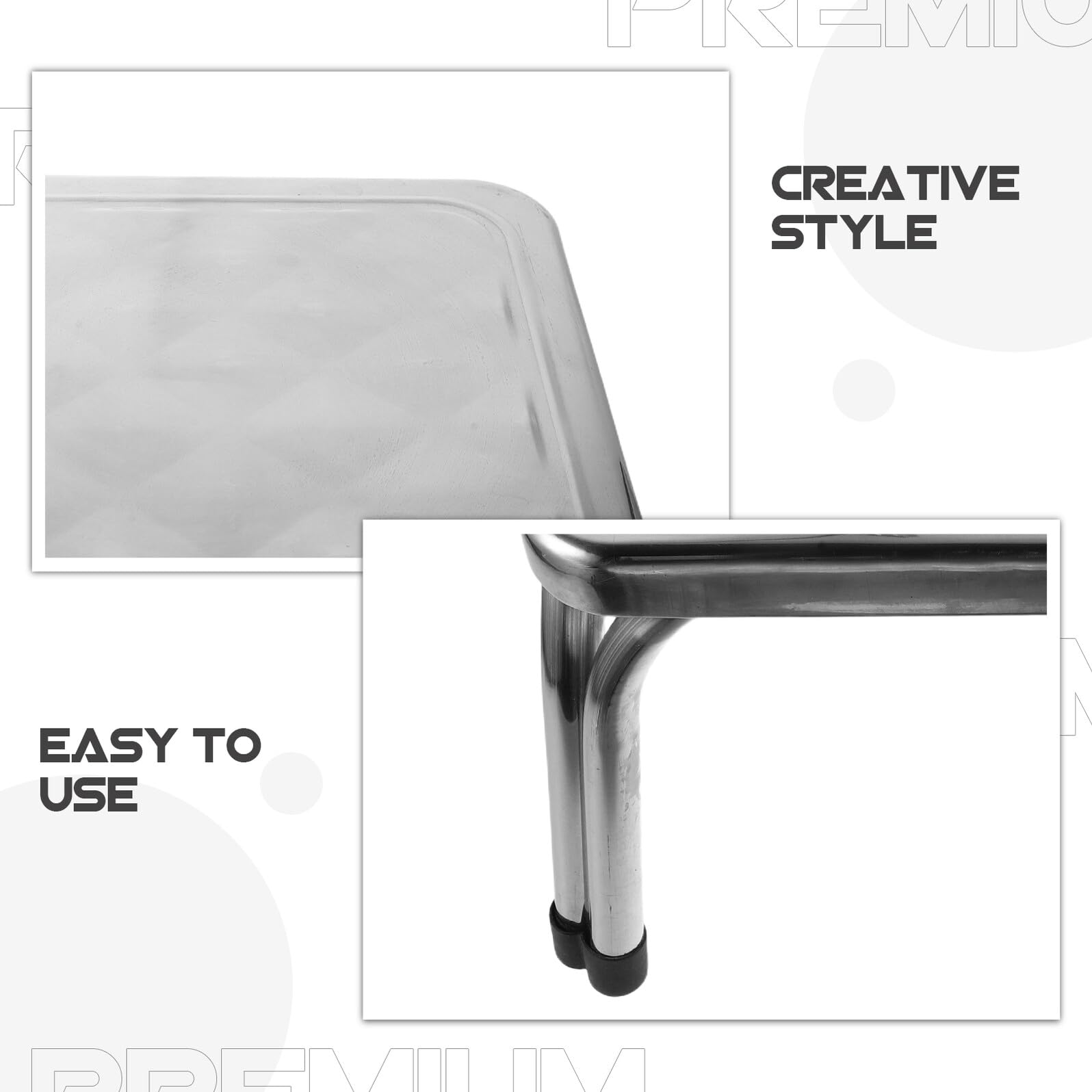 ibasenice Taburete de Ducha de Acero Inoxidable Resistente al Agua, Antideslizante, 22 Cm Grosor, Banco Compacto para Baño y Hogar, Asiento Seguro para Personas Mayores y Uso en Ducha